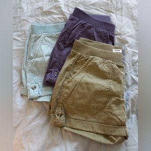 Women's Sonoma Fabric Shorts 3 pairs - all Size Small
